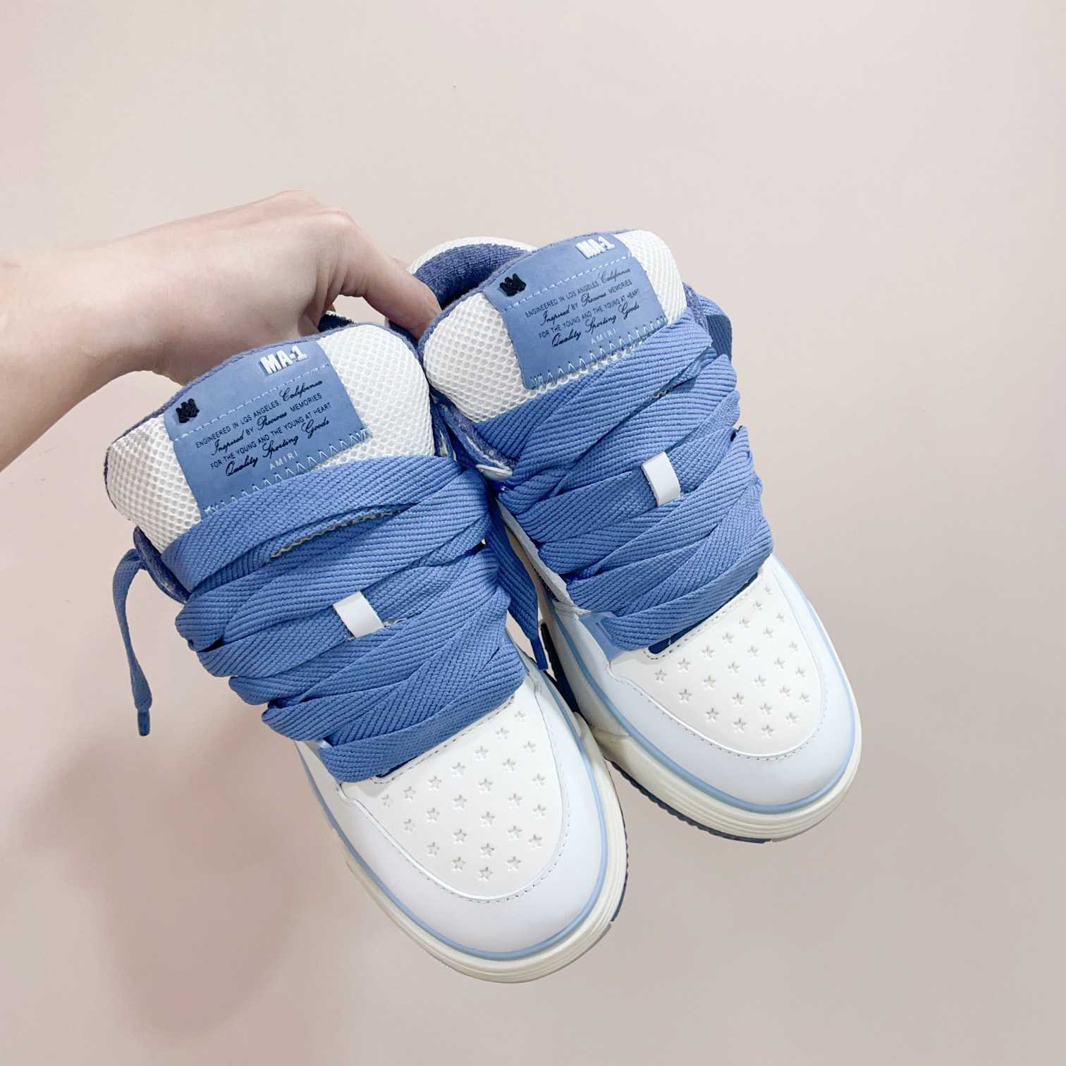 Amiri MA-1 Low Top Lace Up Sneakers - EUR FASHION