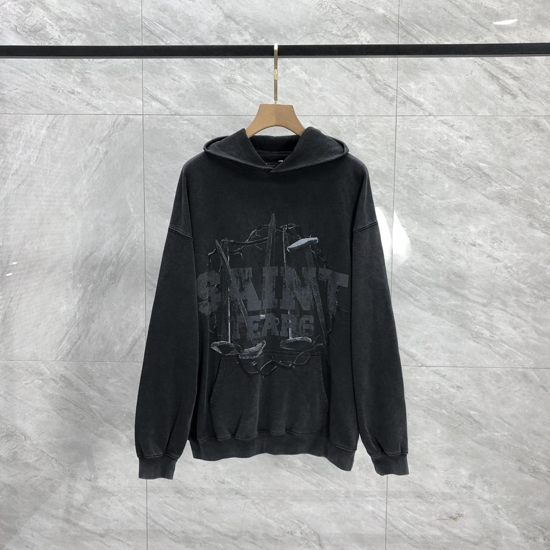 Saint Michael Tears Hoodie - EUR FASHION