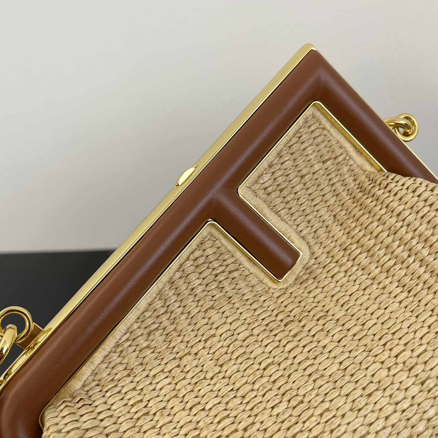 Fendi First Small Natural Straw Bag - EUR FASHION
