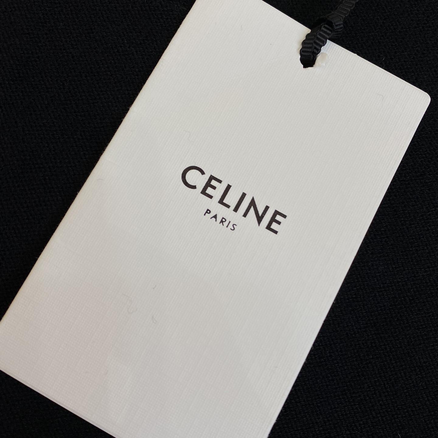 Celine Triomphe V-Neck Wool Sweater Vest - EUR FASHION