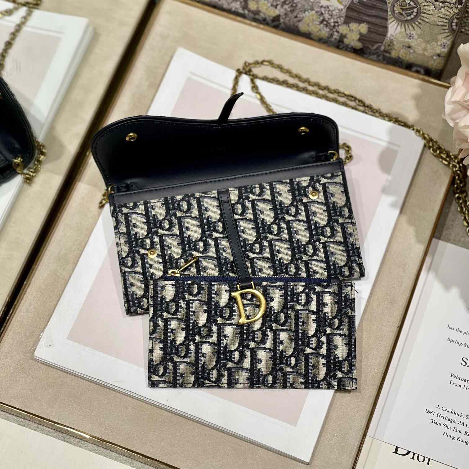 Dior Saddle Pouch With Chain - EUR FASHION