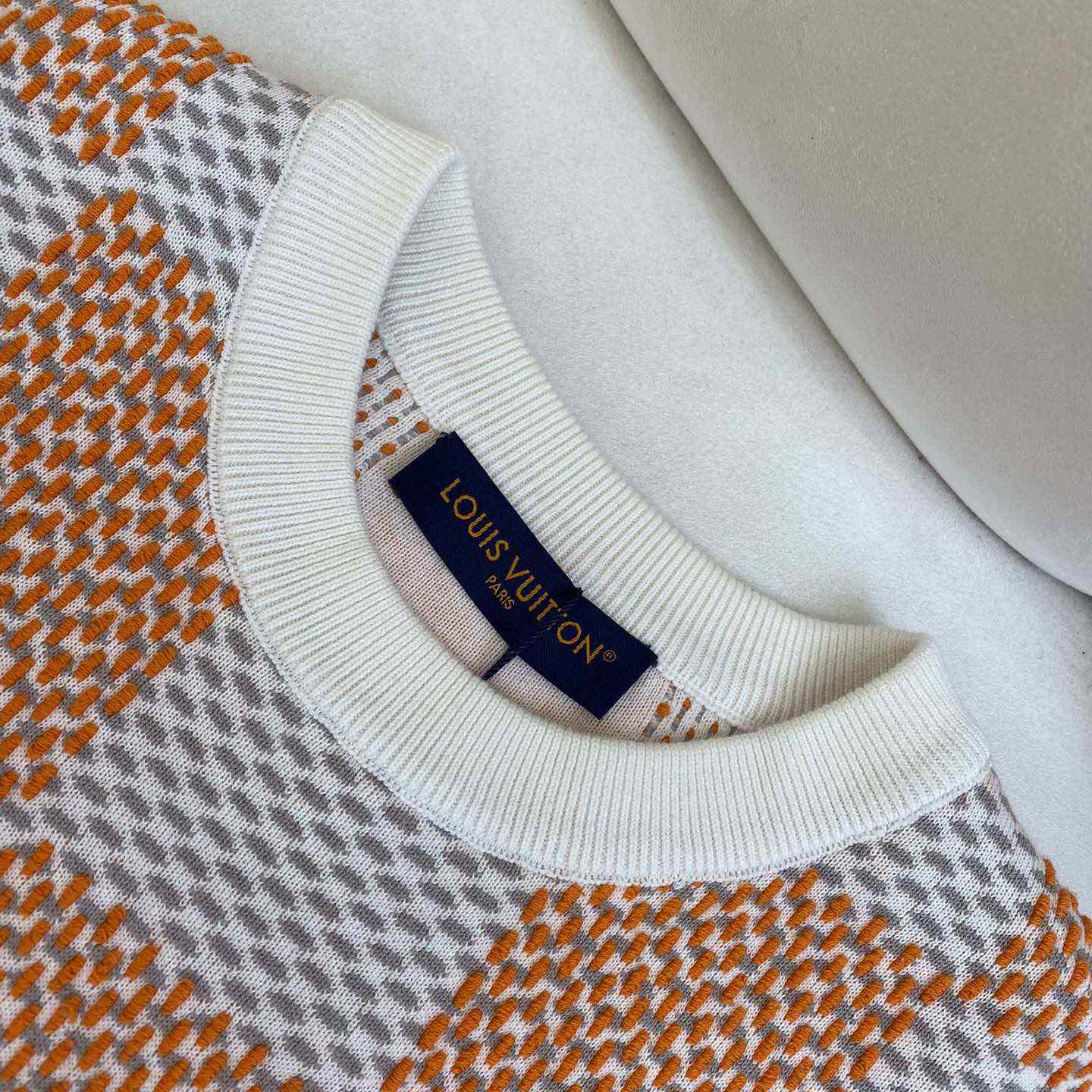 Louis Vuitton Damier Jacquard Cotton Pullover - EUR FASHION