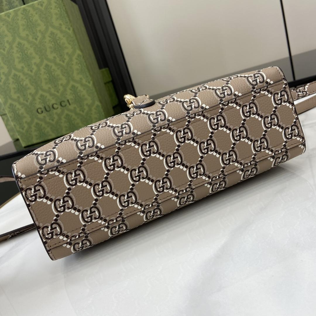 Gucci Small Tote Bag With GG Shadow  - EUR FASHION