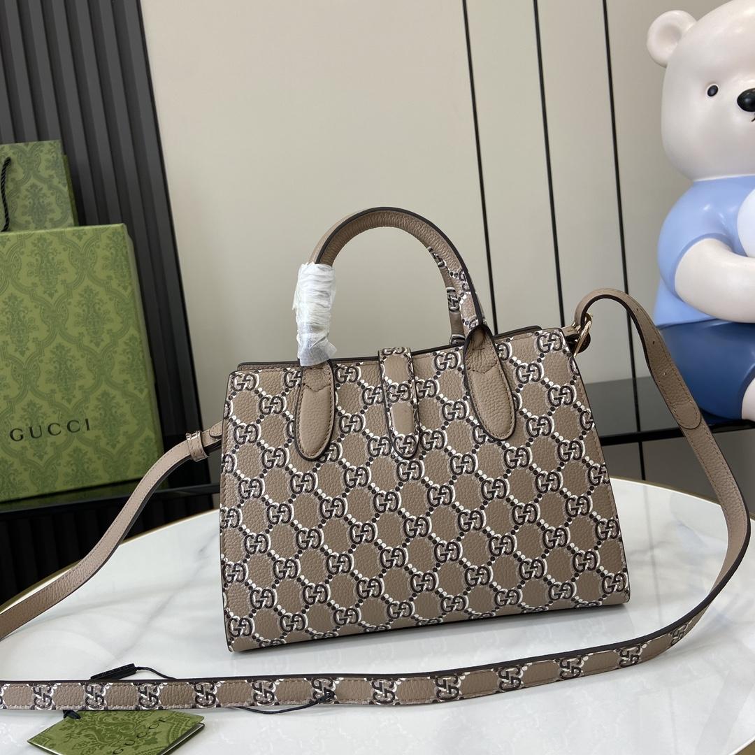 Gucci Small Tote Bag With GG Shadow  - EUR FASHION