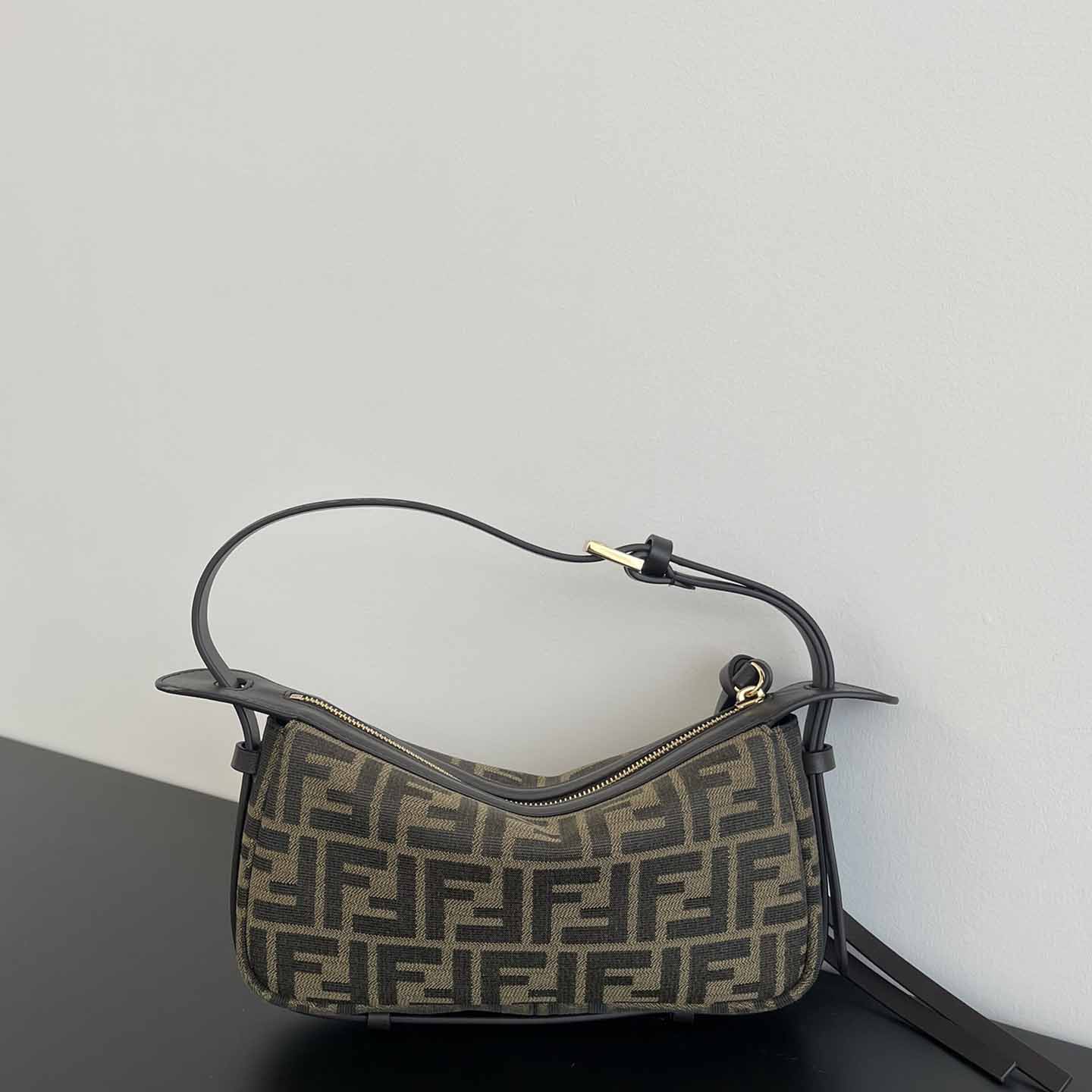 Fendi Simply Fendi Mini Brown FF Jacquard Fabric Mini Bag - EUR FASHION
