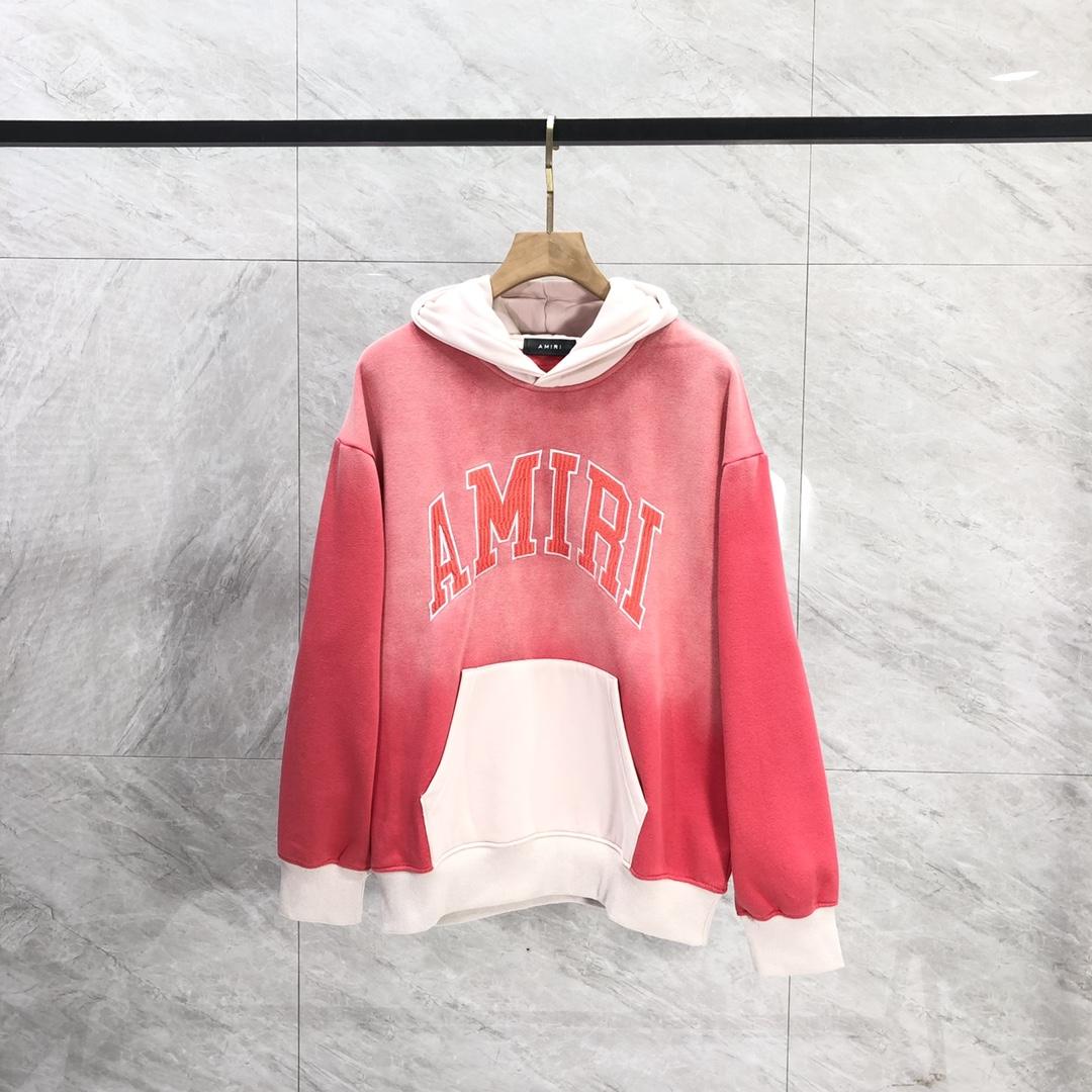 Amiri  Red 'Amiri' Vintage Oversized Hoodie - EUR FASHION