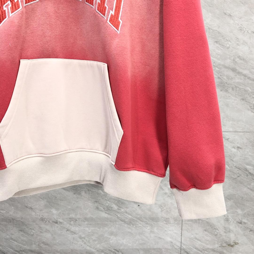 Amiri  Red 'Amiri' Vintage Oversized Hoodie - EUR FASHION
