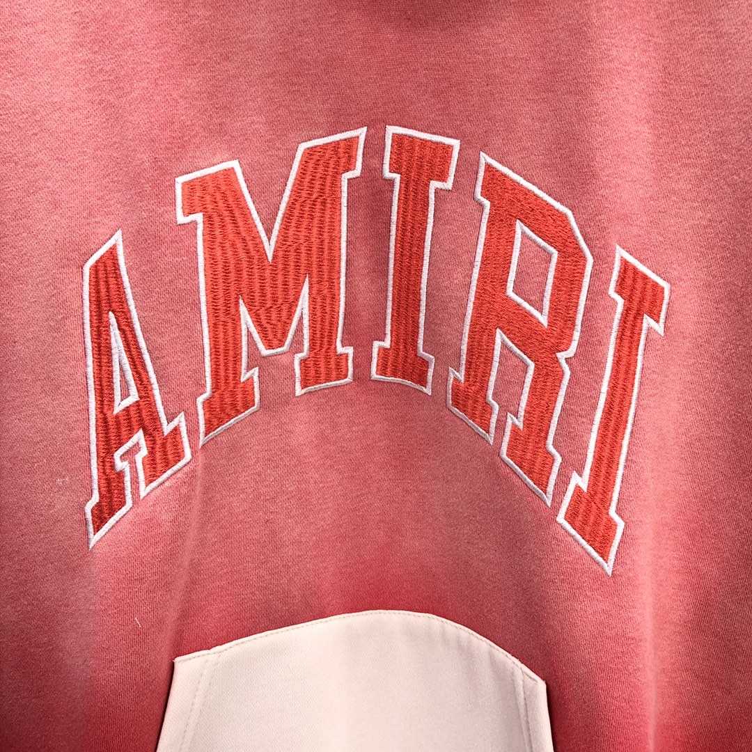 Amiri  Red 'Amiri' Vintage Oversized Hoodie - EUR FASHION