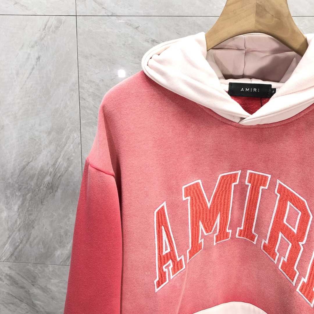 Amiri  Red 'Amiri' Vintage Oversized Hoodie - EUR FASHION
