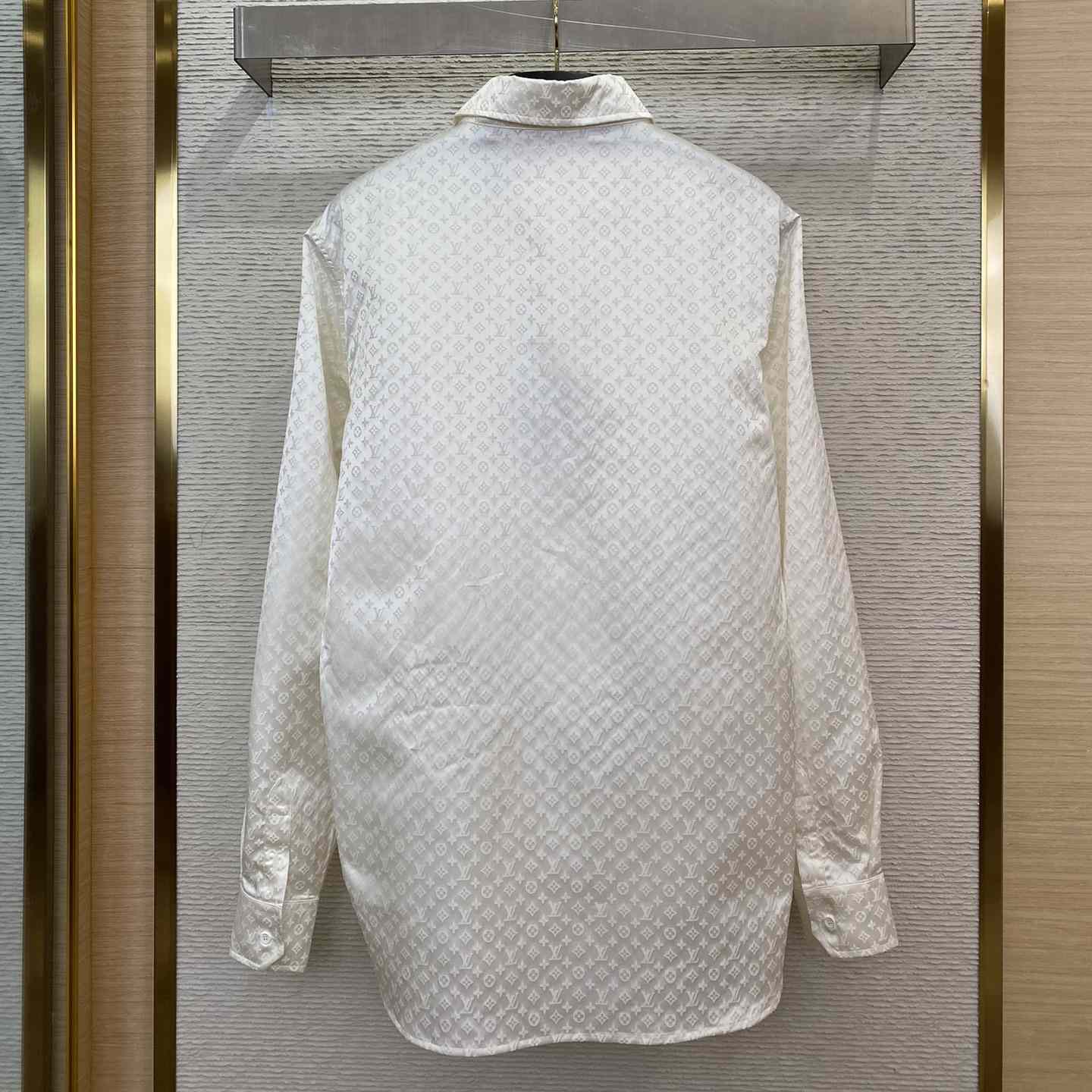 Louis Vuitton Monogram Long-Sleeved Silk Shirt - EUR FASHION