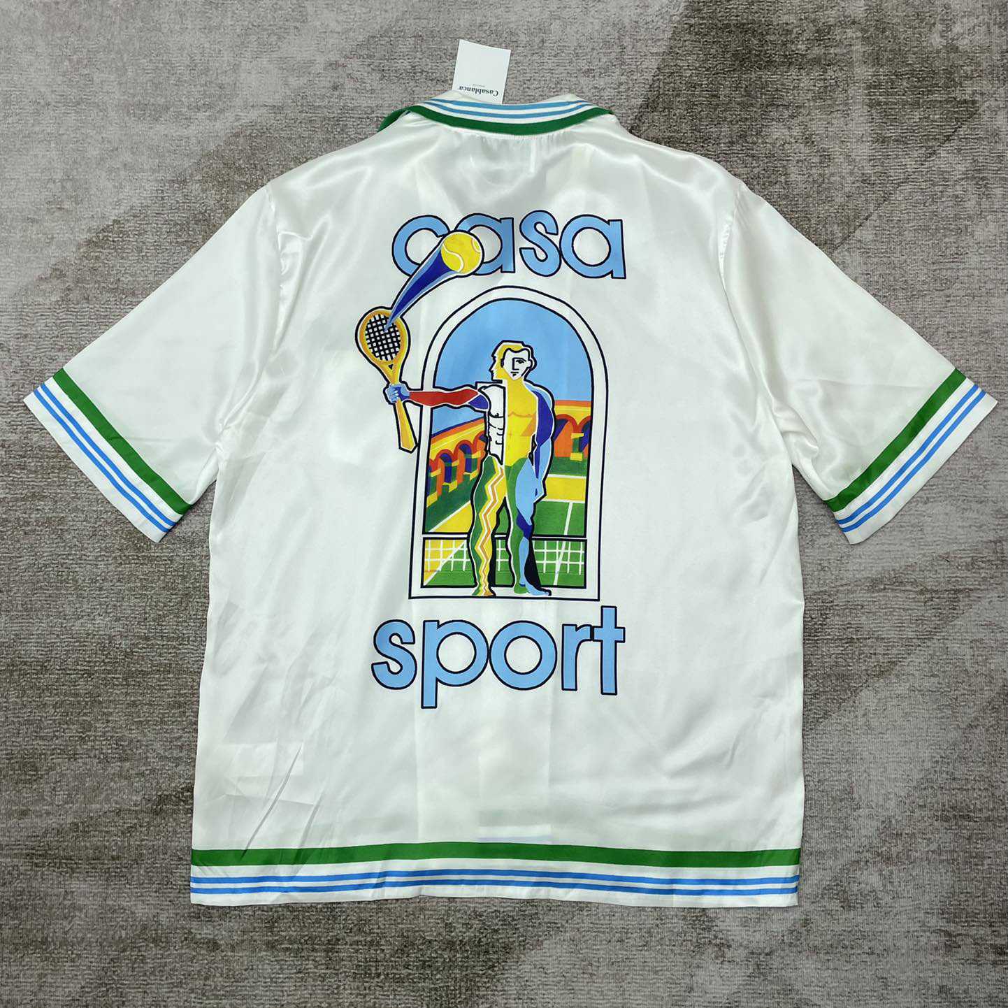 Casablanca Le Jeu Colore Graphic Printed Short-Sleeved Shirt   CA3476 - EUR FASHION