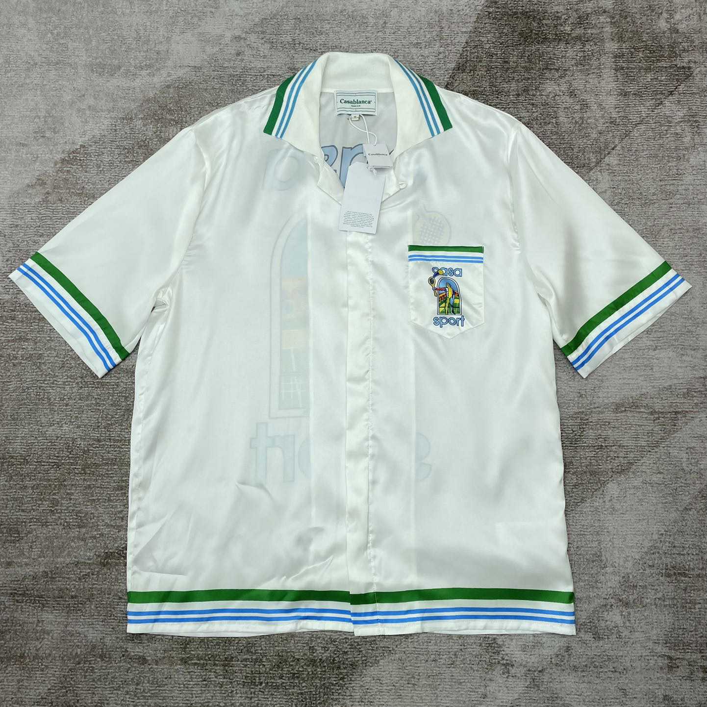 Casablanca Le Jeu Colore Graphic Printed Short-Sleeved Shirt   CA3476 - EUR FASHION