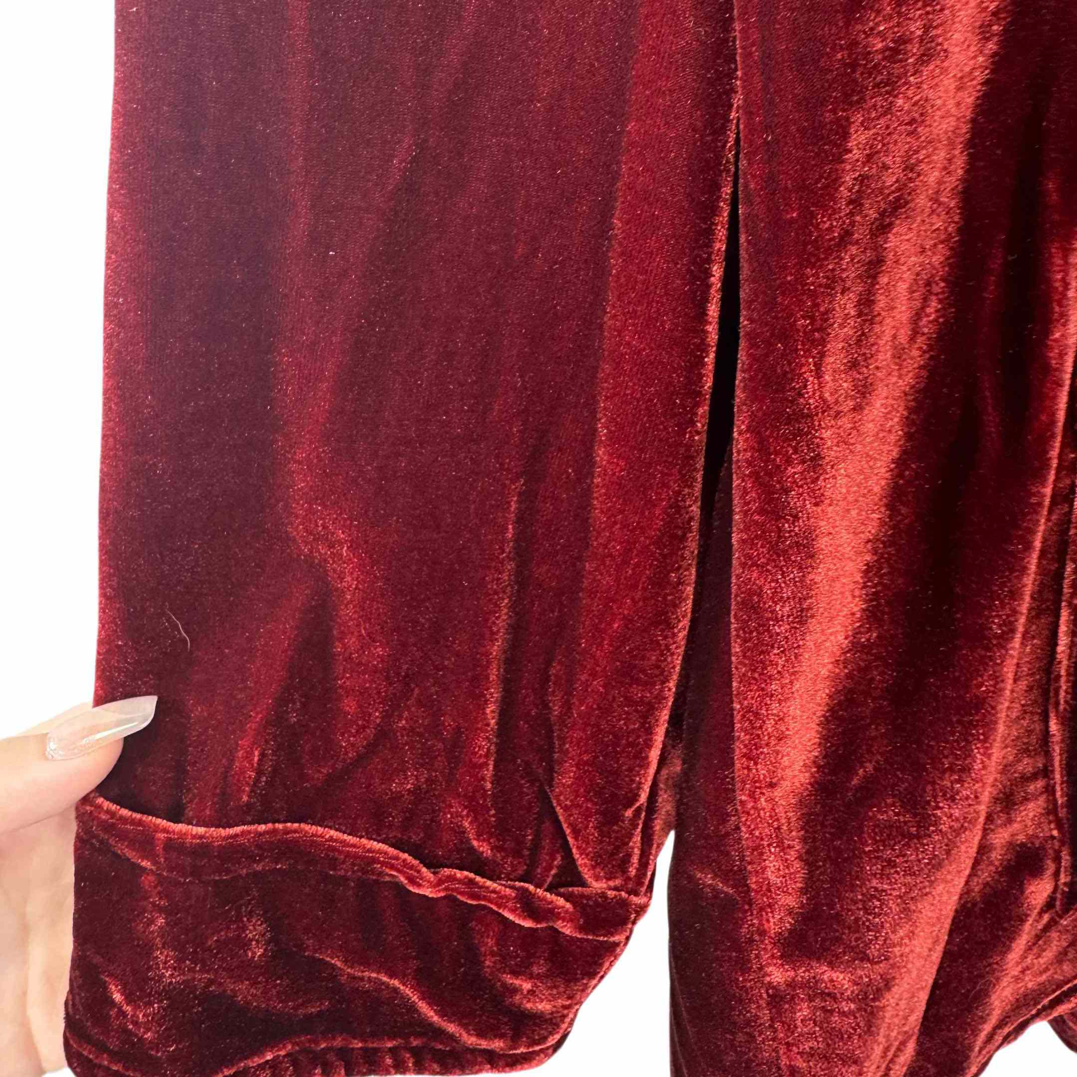 Enfants Riches Deprimes Red Velvet Shirt Coat - EUR FASHION