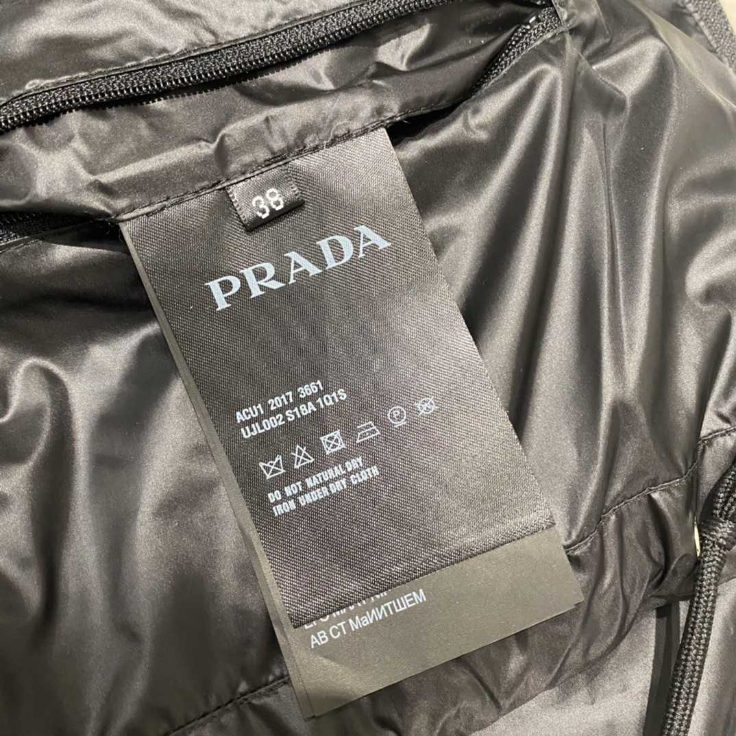 Prada Re-Nylon Convertible Cropped Down Jacket - EUR FASHION
