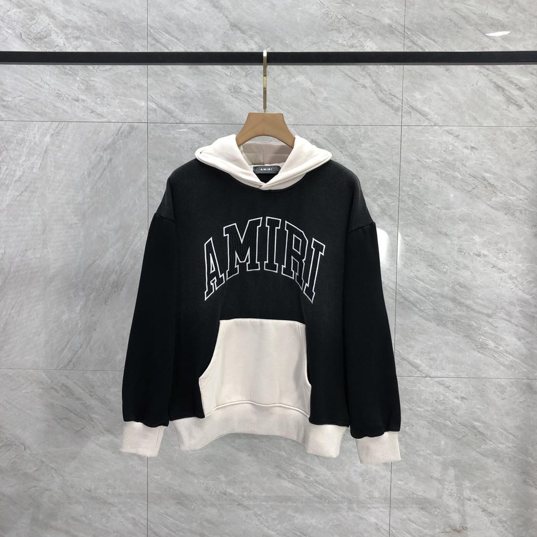 Amiri Black 'Amiri' Vintage Oversized Hoodie - EUR FASHION