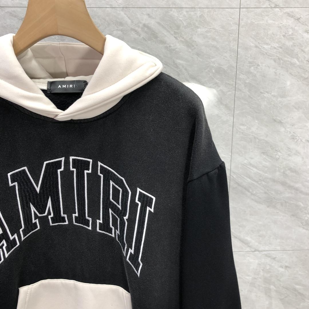 Amiri Black 'Amiri' Vintage Oversized Hoodie - EUR FASHION