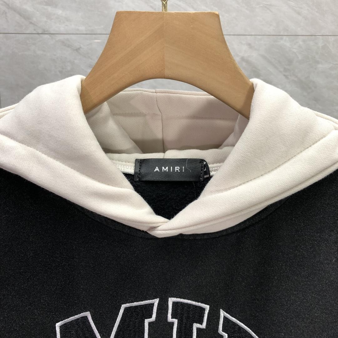 Amiri Black 'Amiri' Vintage Oversized Hoodie - EUR FASHION