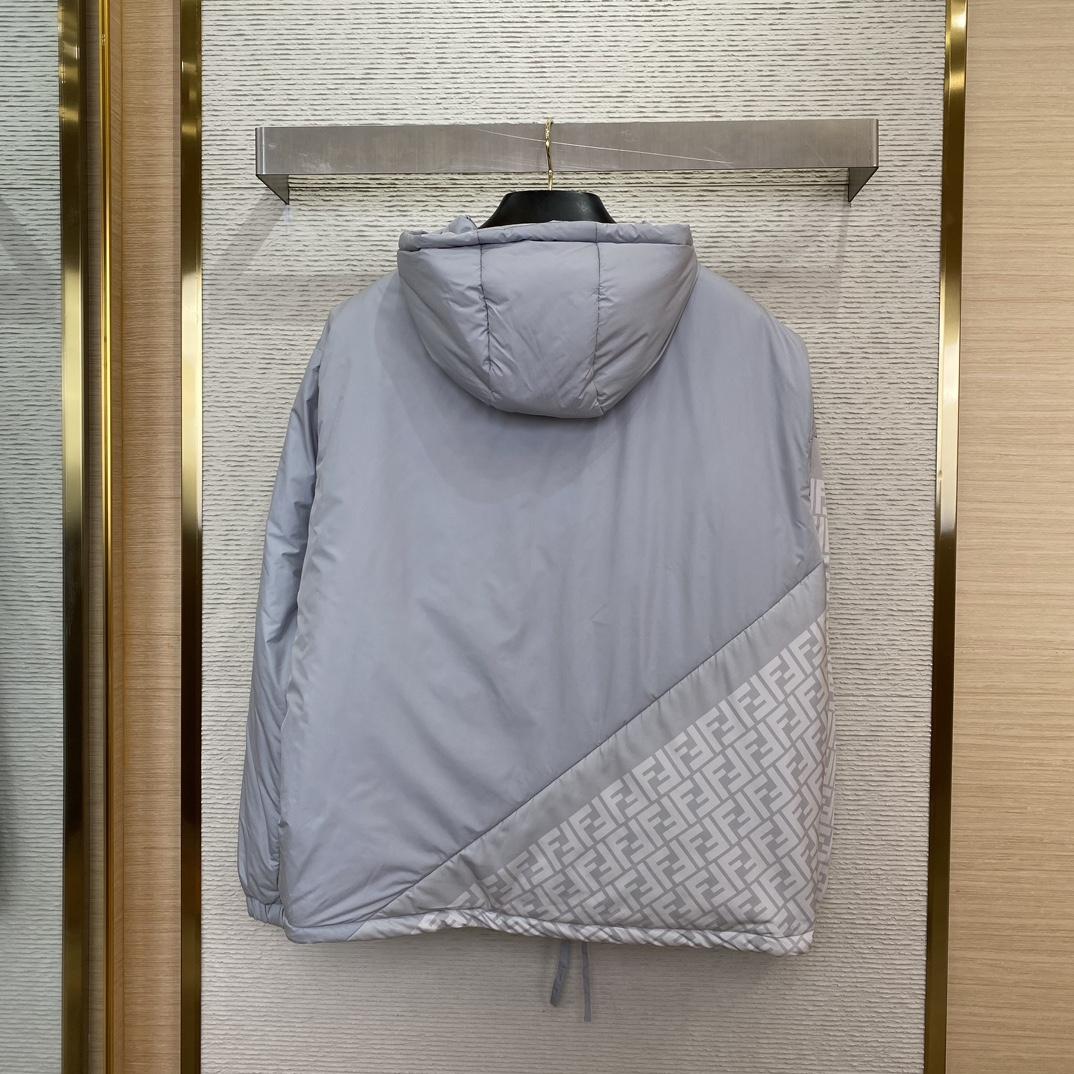 Fendi Windbreaker White Nylon Windbreaker Jacket - EUR FASHION