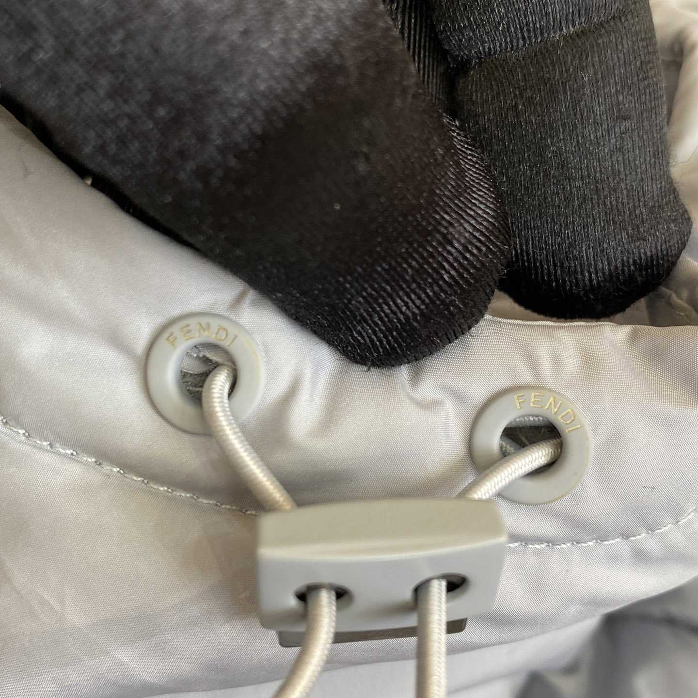 Fendi Windbreaker White Nylon Windbreaker Jacket - EUR FASHION