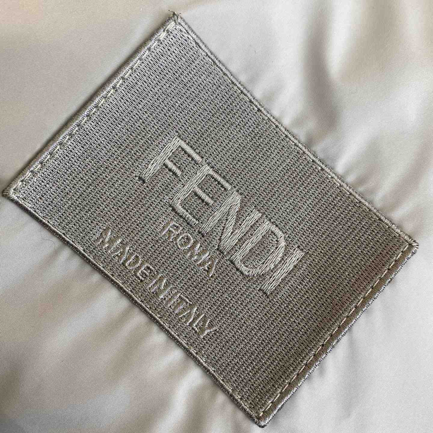 Fendi Windbreaker White Nylon Windbreaker Jacket - EUR FASHION