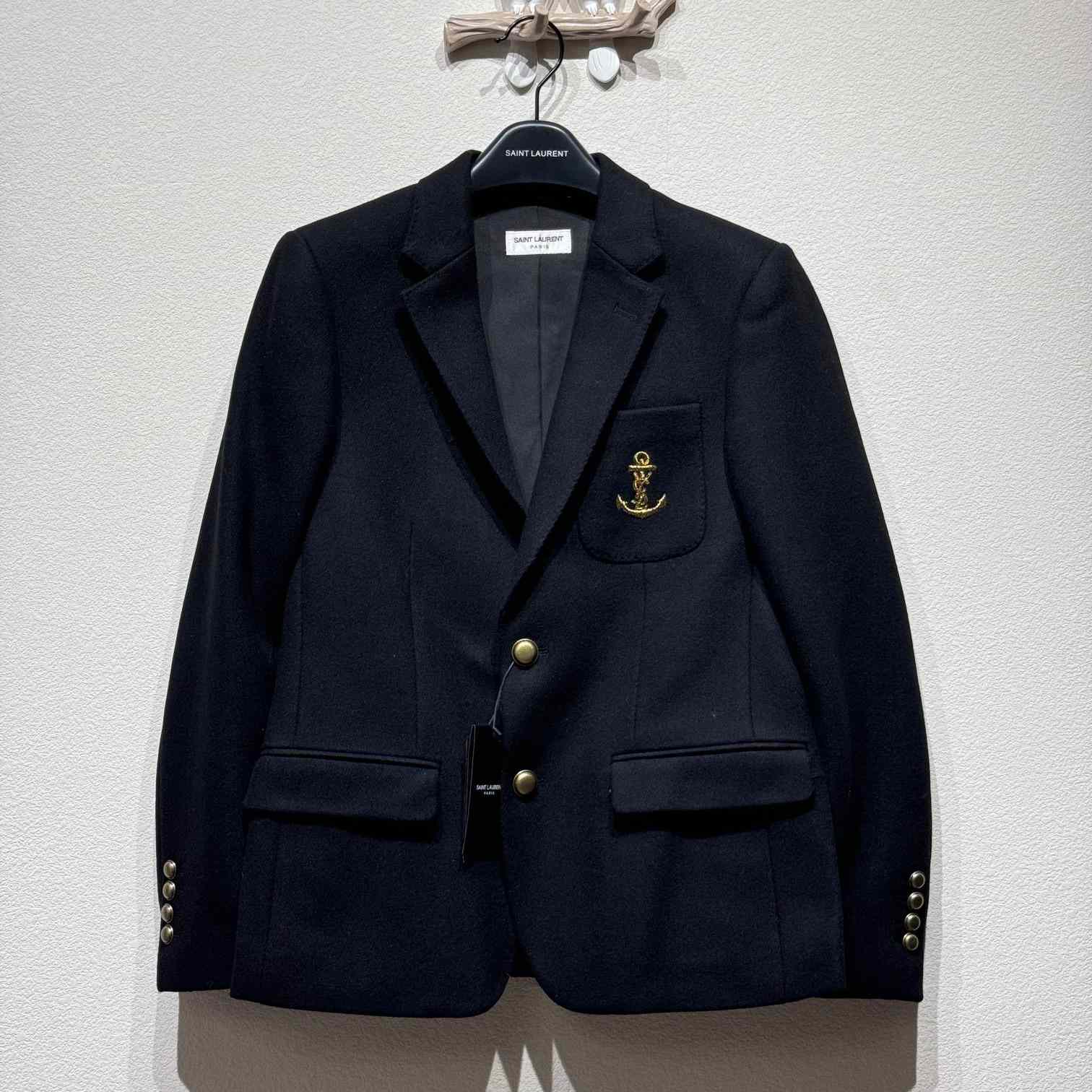 Saint Laurent Anchor Black Blazer Jacket - EUR FASHION