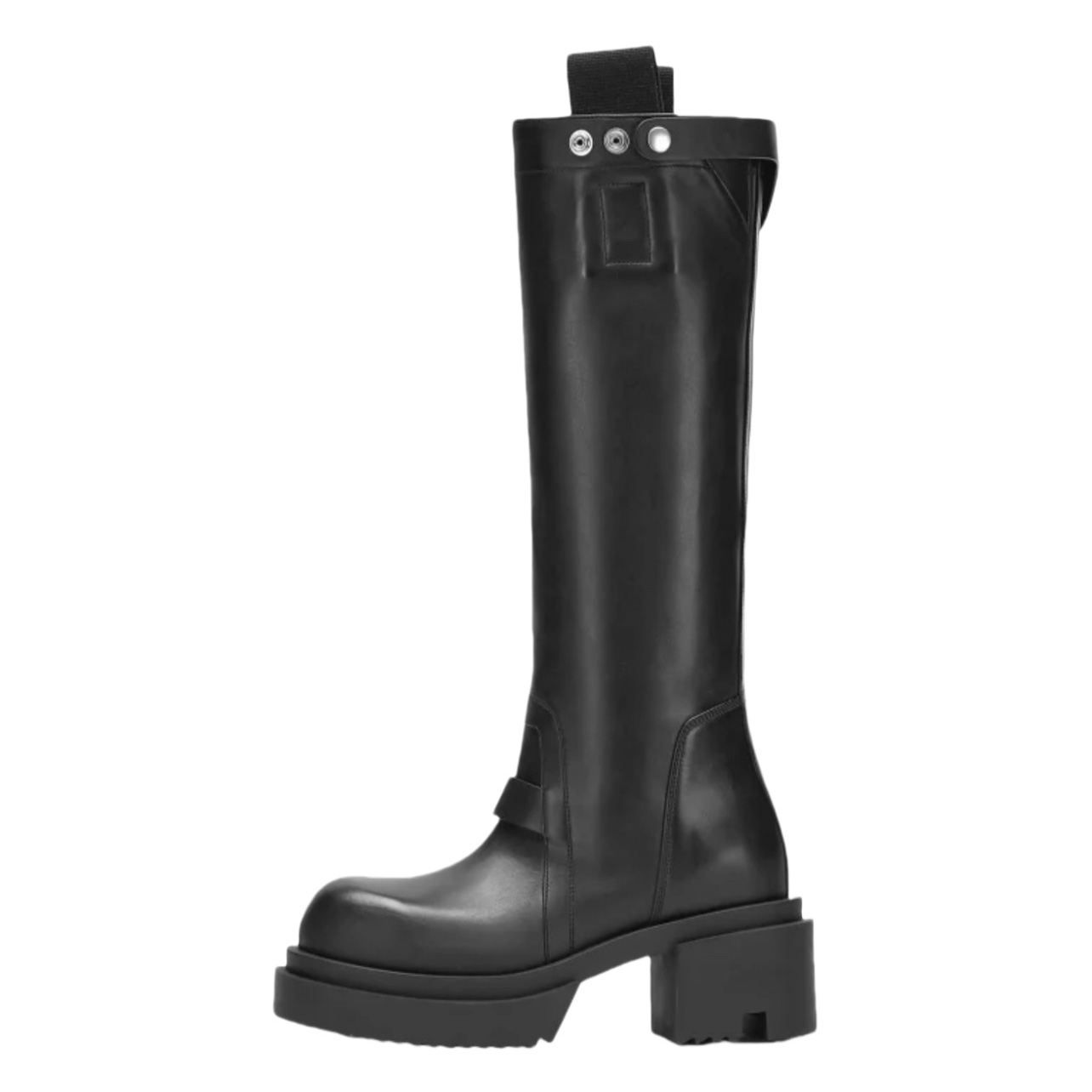 Rick Owens Pull On Bogun Leather Boots - EUR FASHION