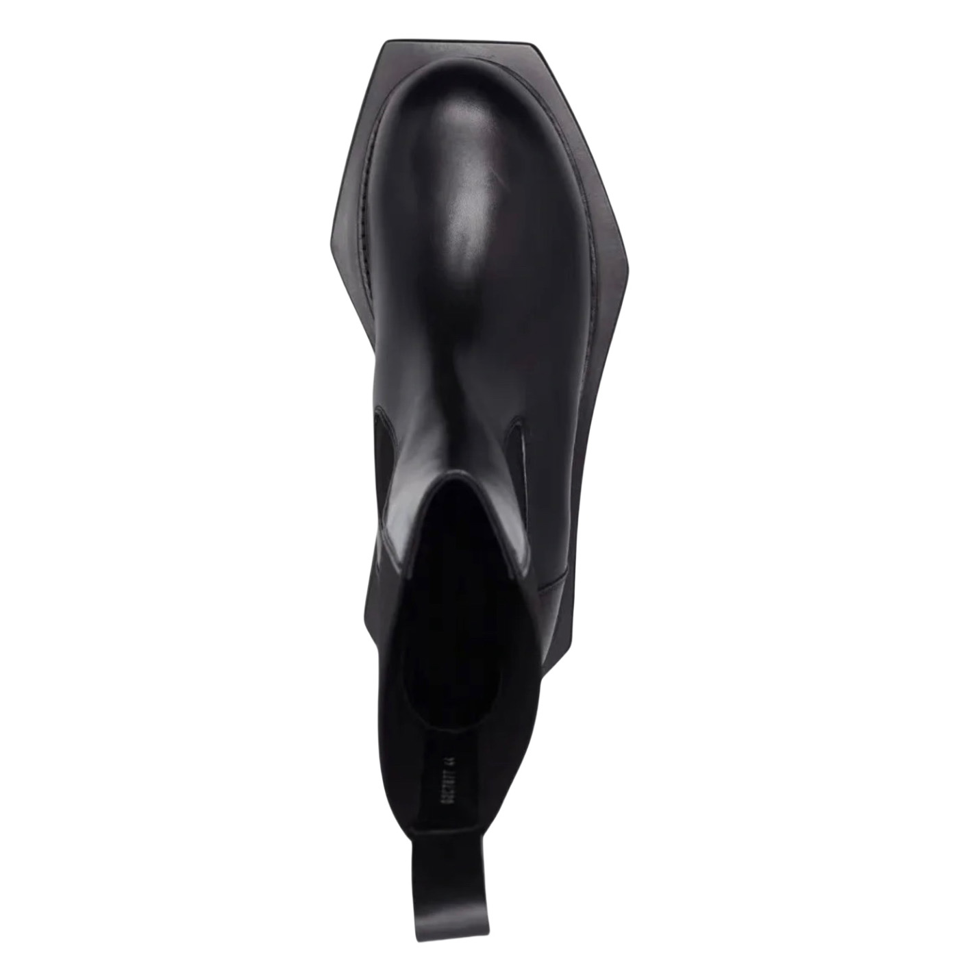 Rick Owens Black Beatle Turbo Cyclops Leather Boots - EUR FASHION