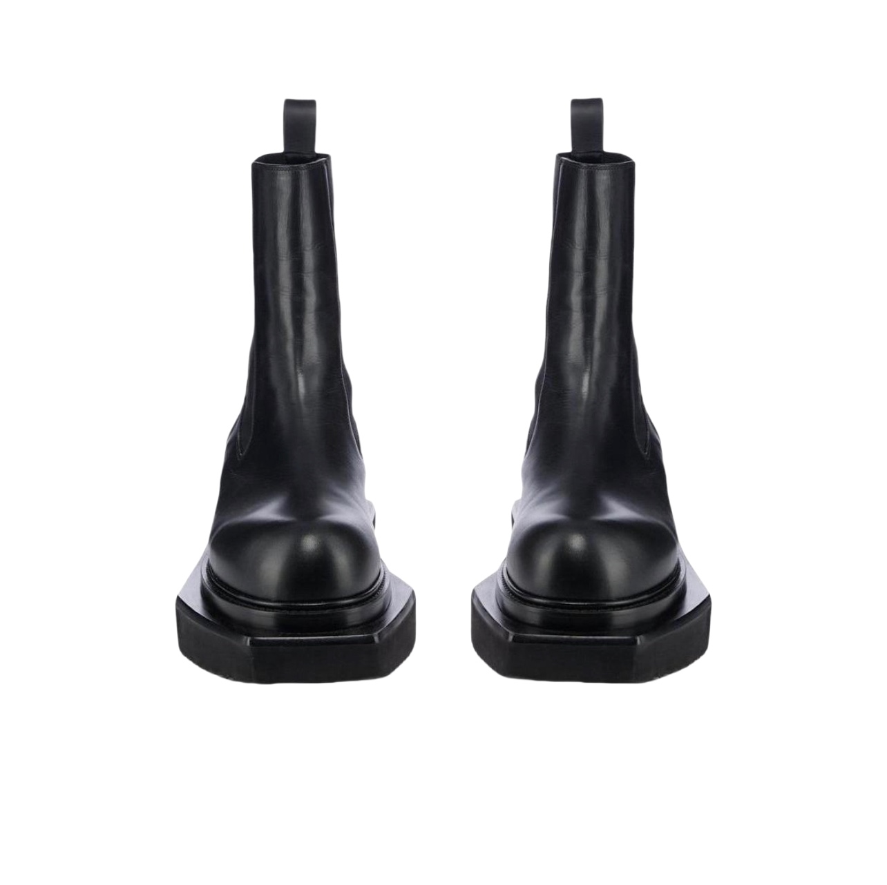 Rick Owens Black Beatle Turbo Cyclops Leather Boots - EUR FASHION