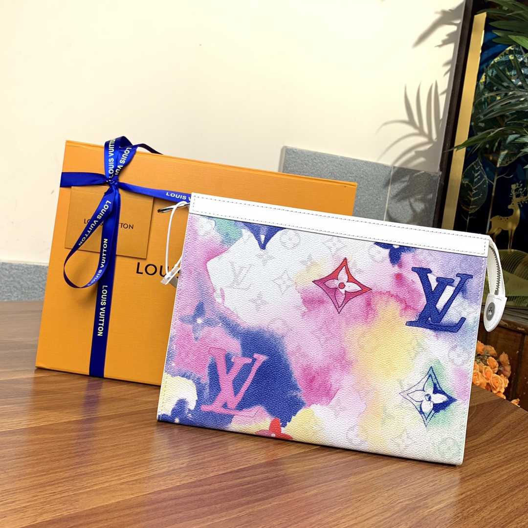 Louis Vuitton Pochette Voyage Monogram Watercolor  26x20x5cm - EUR FASHION