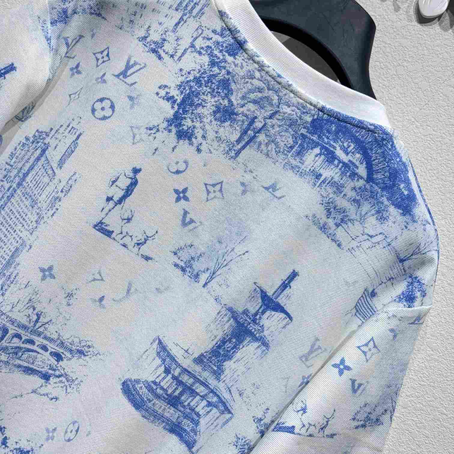 Louis Vuitton Printed Cotton Pique T-Shirt - EUR FASHION