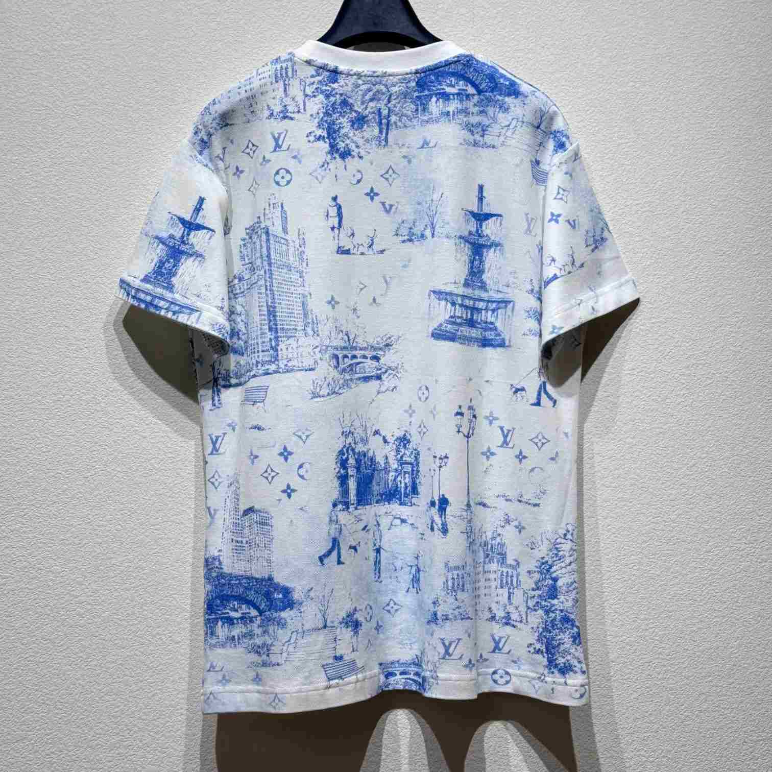 Louis Vuitton Printed Cotton Pique T-Shirt - EUR FASHION