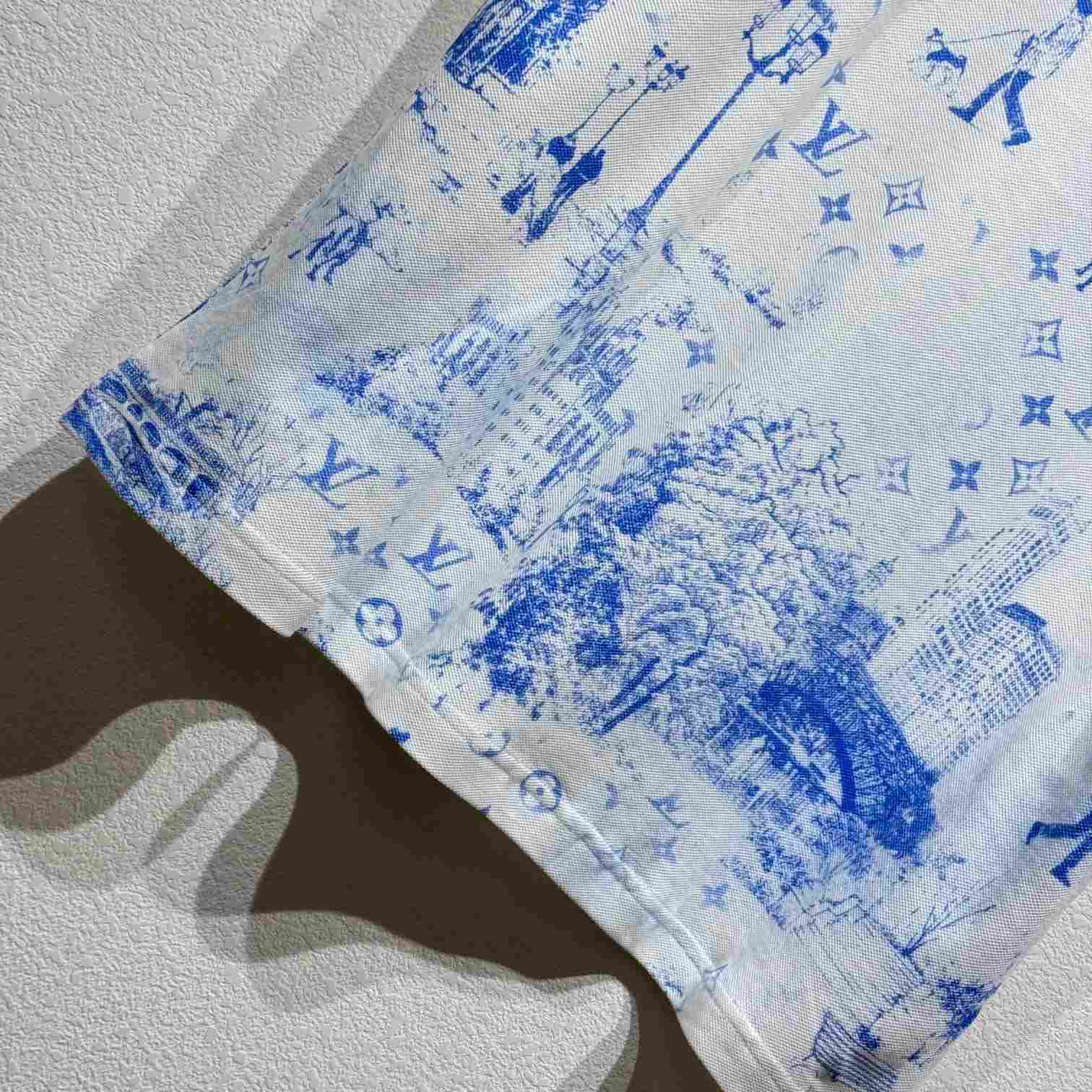 Louis Vuitton Printed Cotton Pique T-Shirt - EUR FASHION