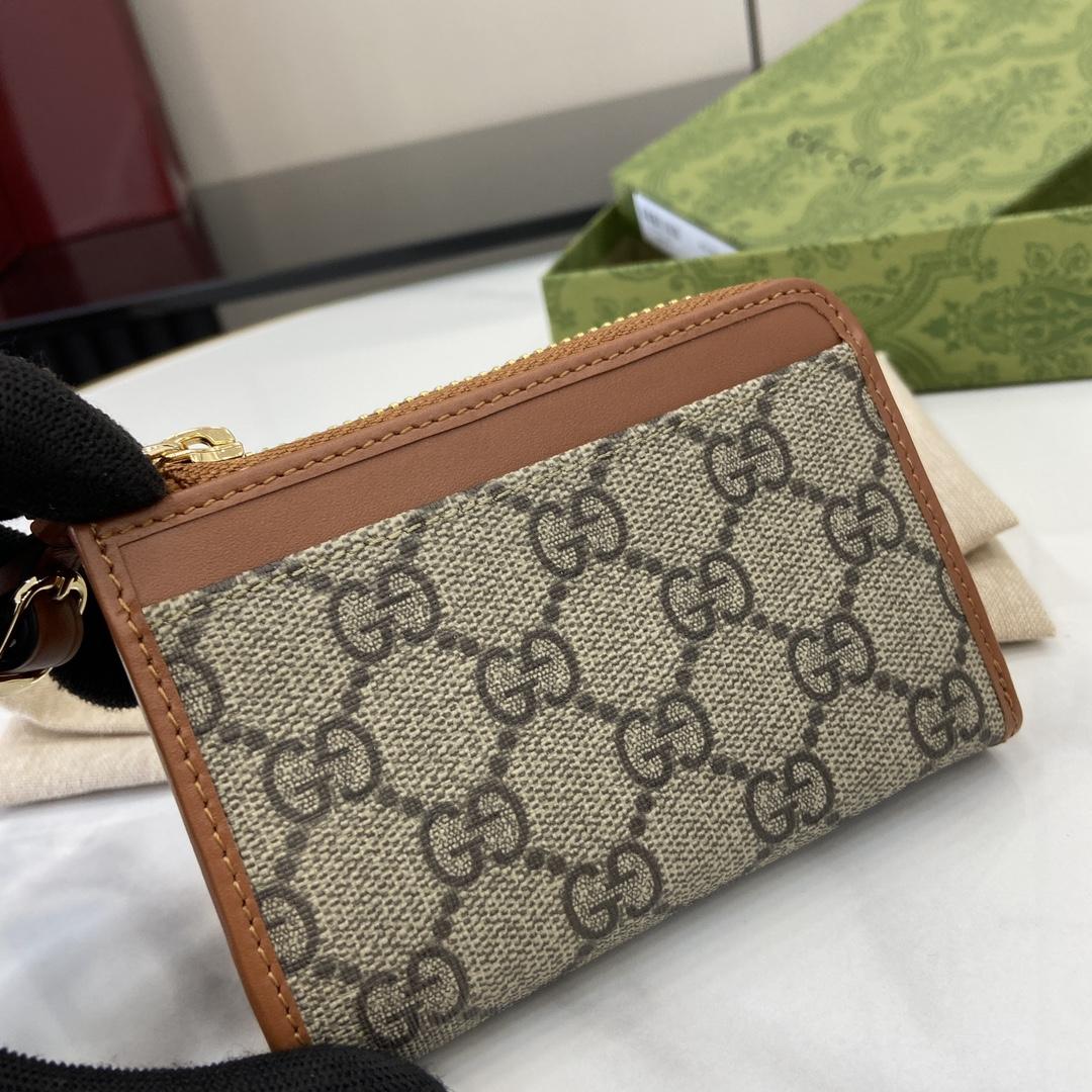 Gucci GG Emblem Zip Card Case - EUR FASHION