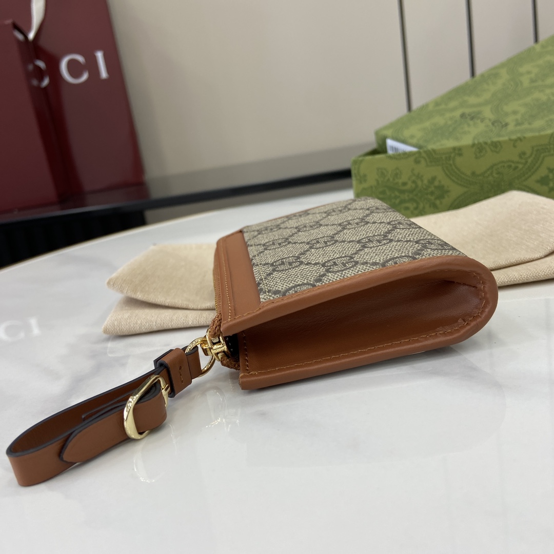 Gucci GG Emblem Zip Card Case - EUR FASHION
