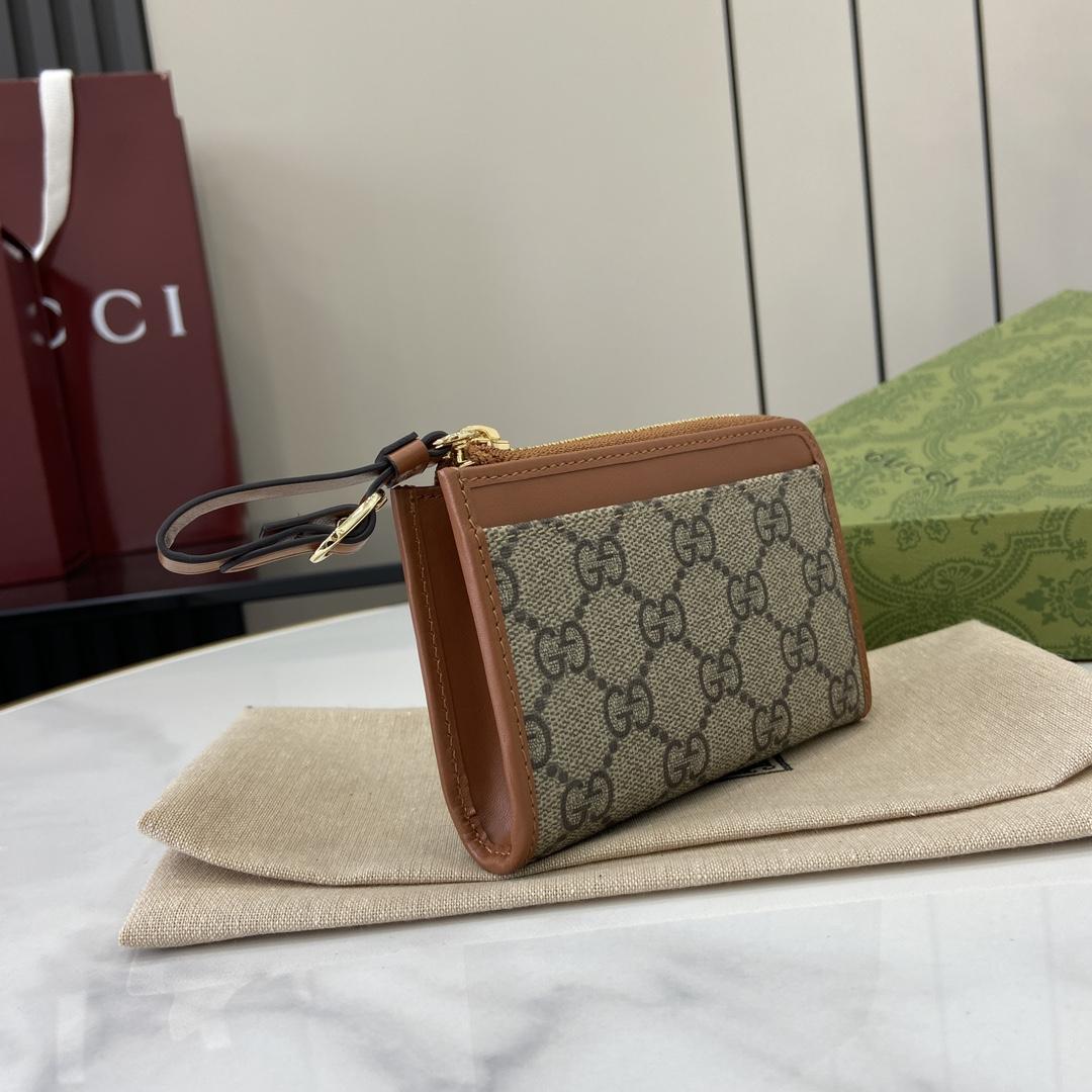 Gucci GG Emblem Zip Card Case - EUR FASHION