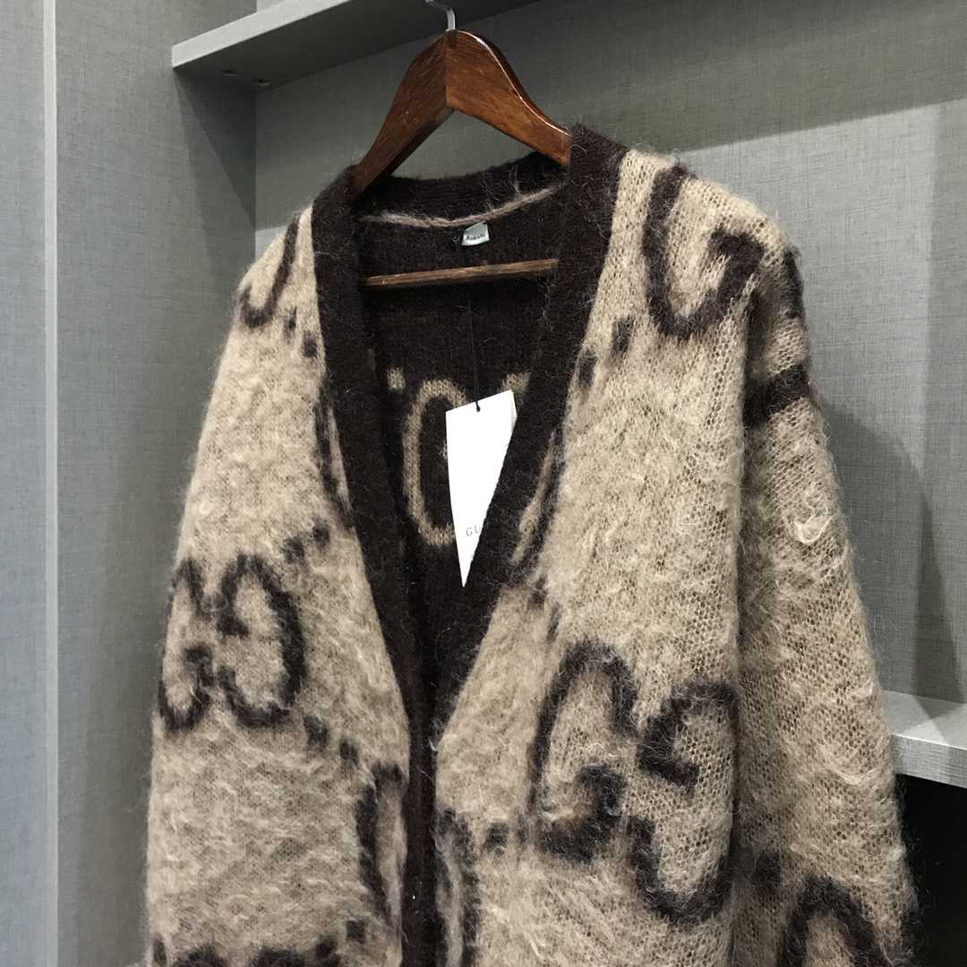 Gucci GG Wool Jacquard Cardigan  - EUR FASHION