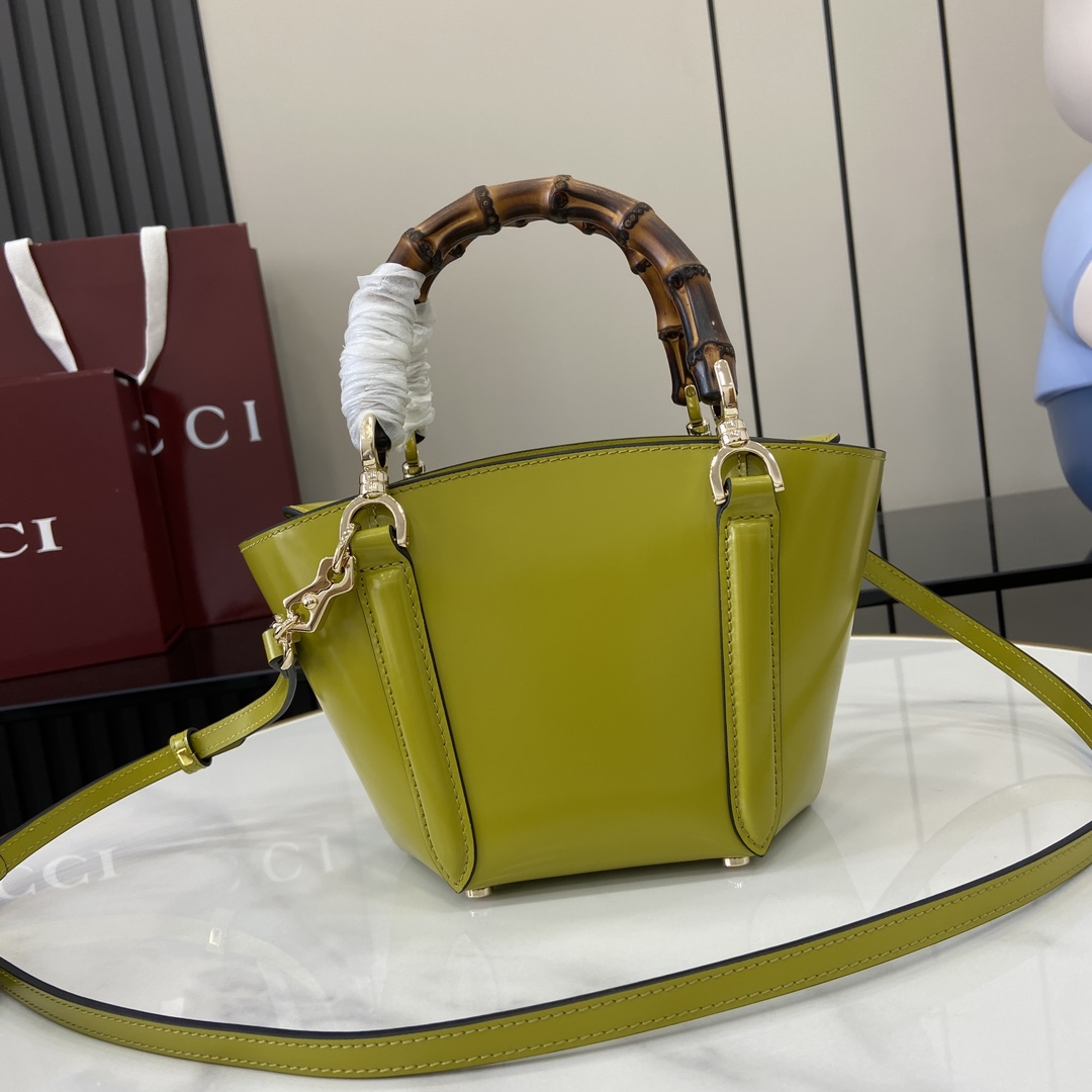 Gucci Mini Bamboo Top Handle Tote Bag - EUR FASHION
