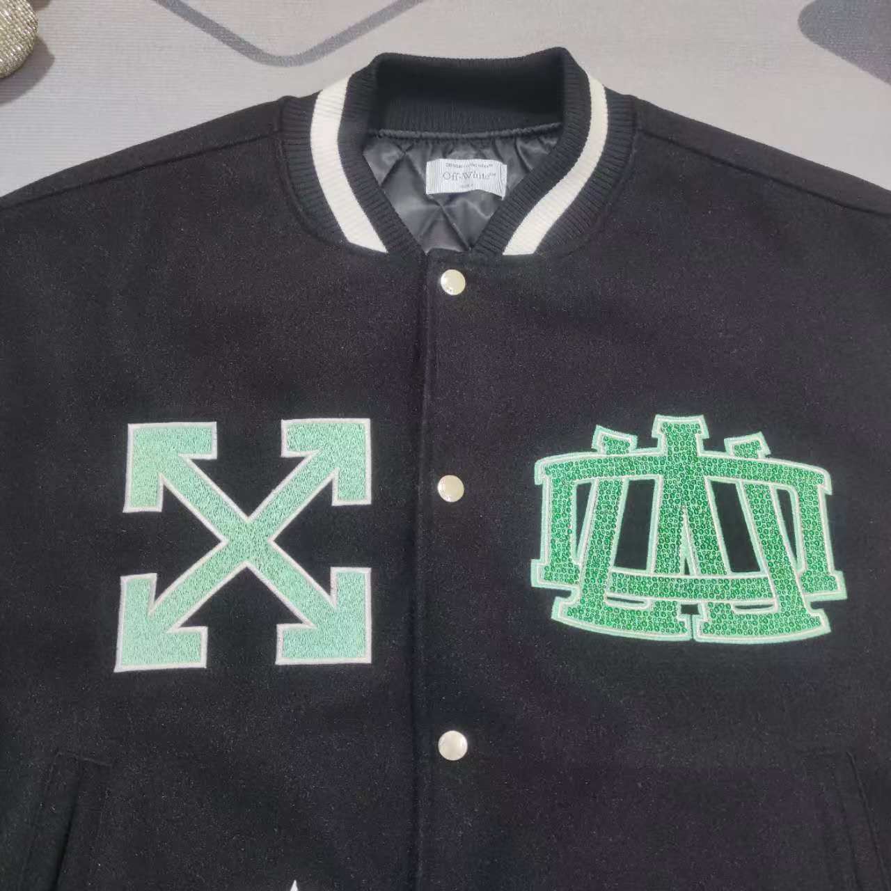 Off-White New York Liberty Varsity Jacket - EUR FASHION