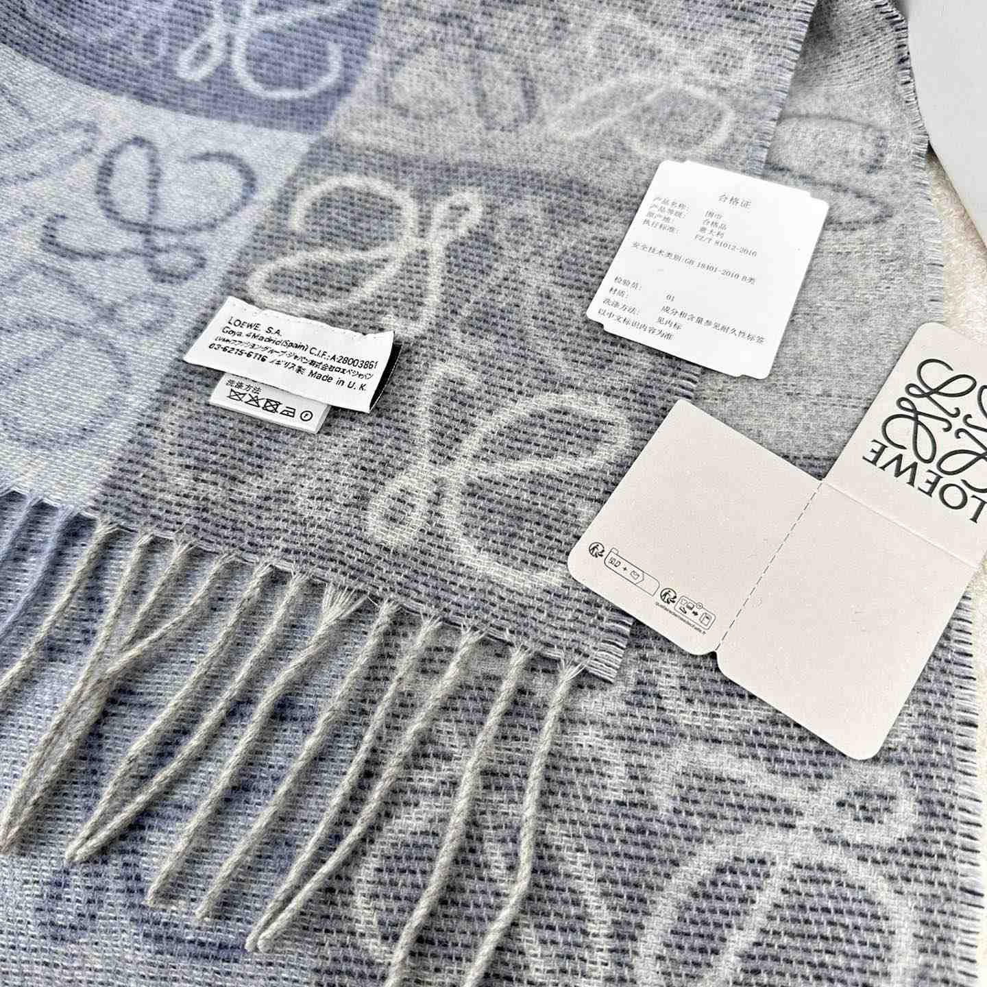 Loewe Scarf In Wool And Cashmere - EUR FASHION