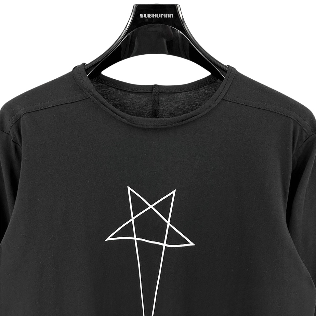 Rick Owens Level Pentagram-print Organic Cotton T-shirt - EUR FASHION
