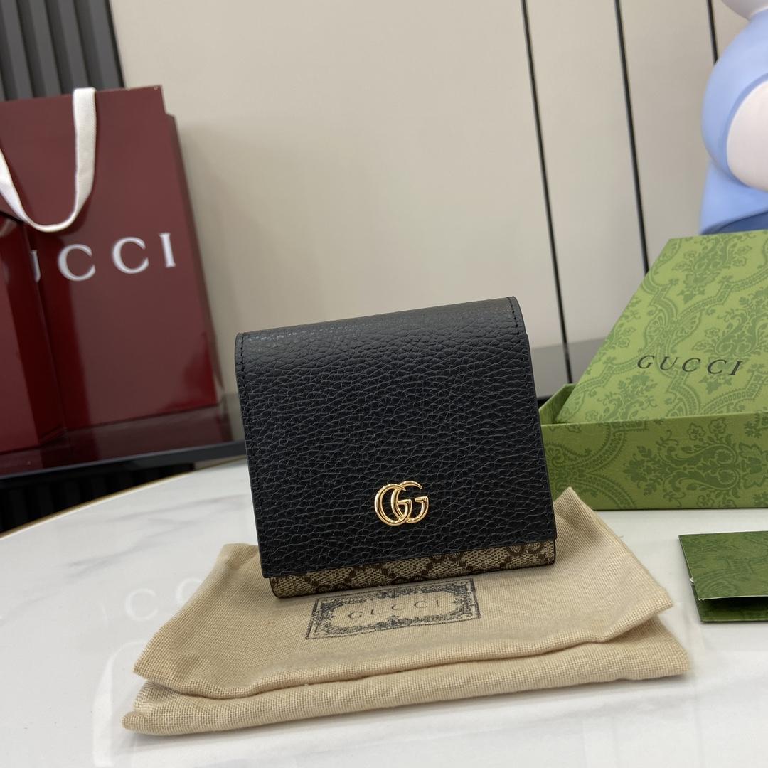 Gucci GG Marmont Bi-color Medium Wallet - EUR FASHION