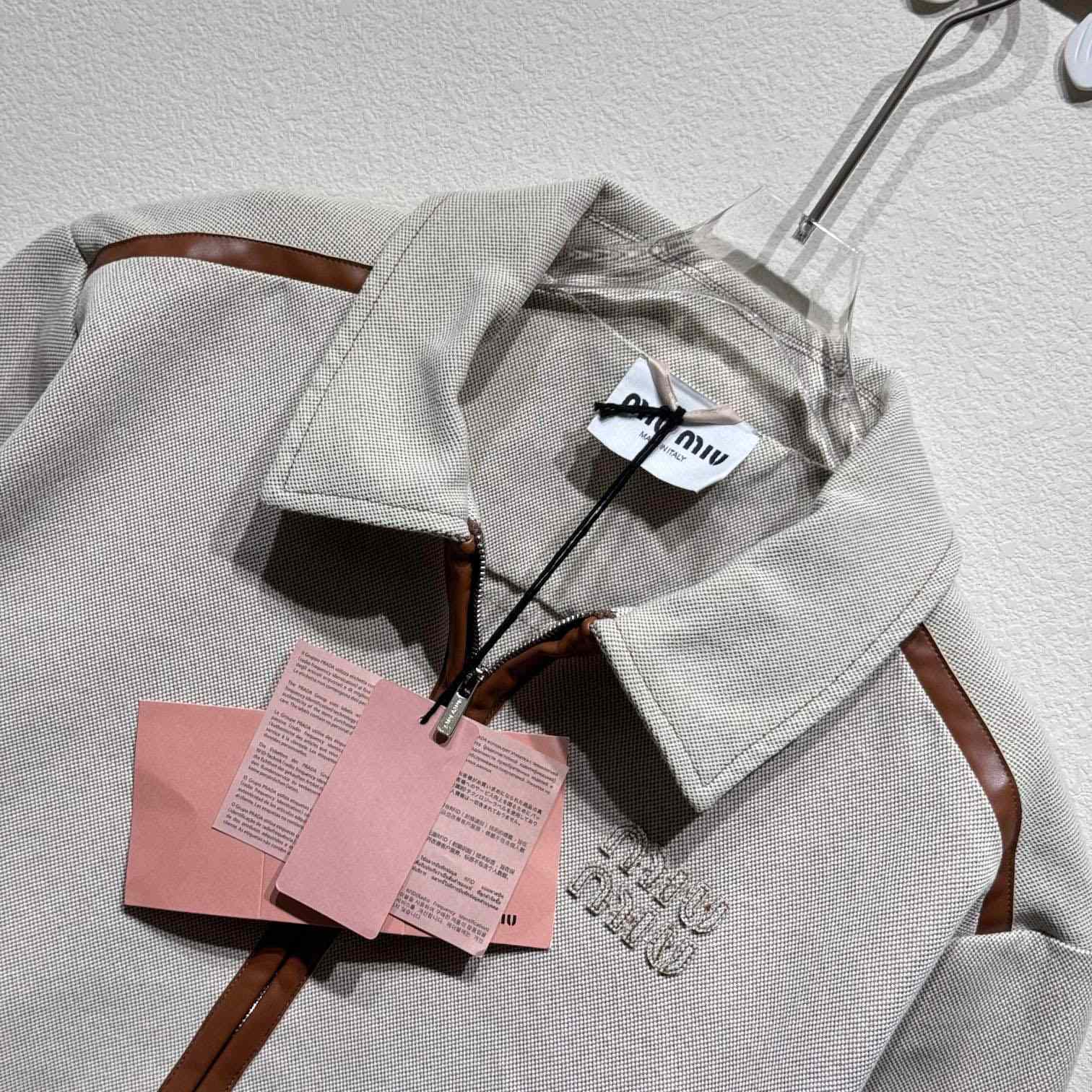Miu Miu Jacquard Canvas Blouson Jacket - EUR FASHION