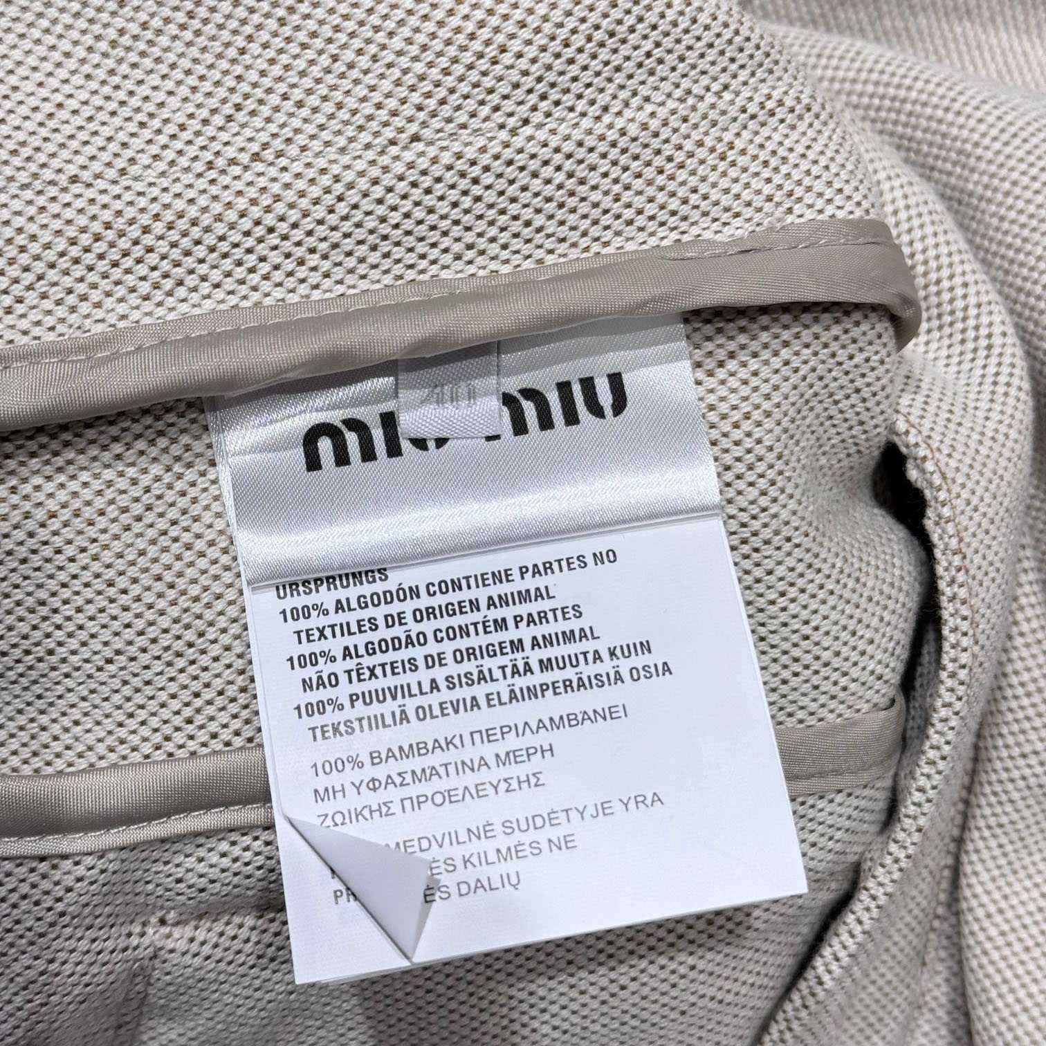 Miu Miu Jacquard Canvas Blouson Jacket - EUR FASHION