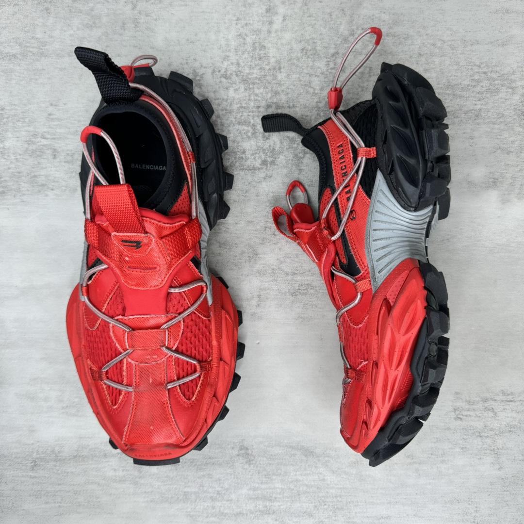 Balenciaga Hike Sneaker In Red And Black  - EUR FASHION
