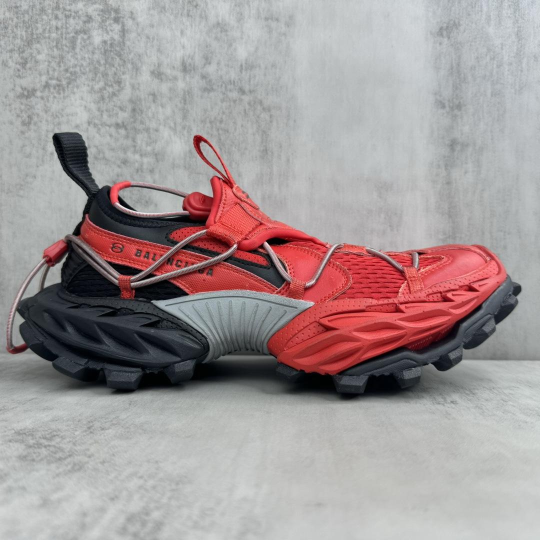 Balenciaga Hike Sneaker In Red And Black  - EUR FASHION