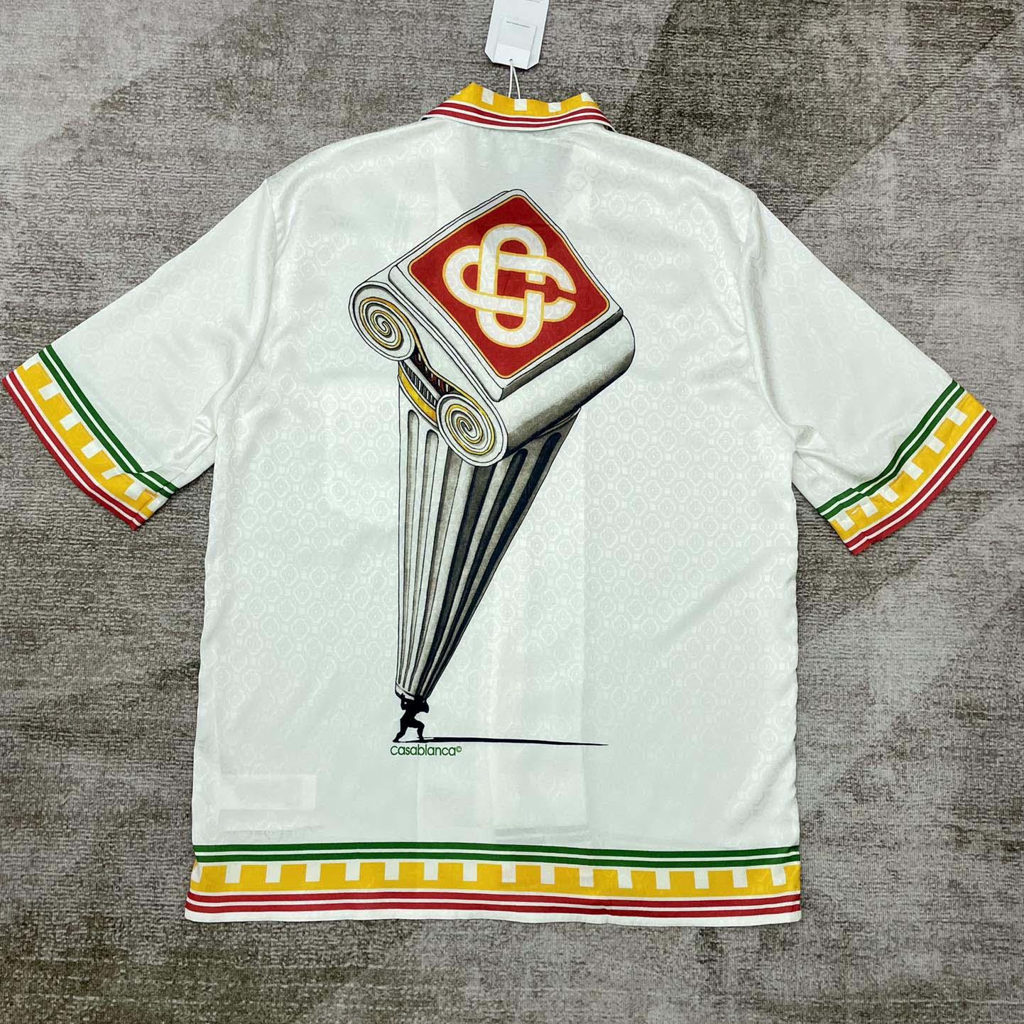 Casablanca Logo Monogram Pattern Shirt - EUR FASHION