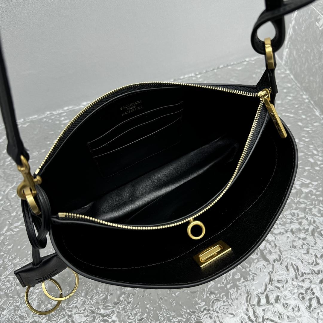 Balenciaga Rodeo Sling Pochette In Black - EUR FASHION