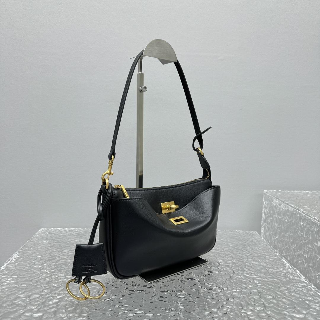 Balenciaga Rodeo Sling Pochette In Black - EUR FASHION