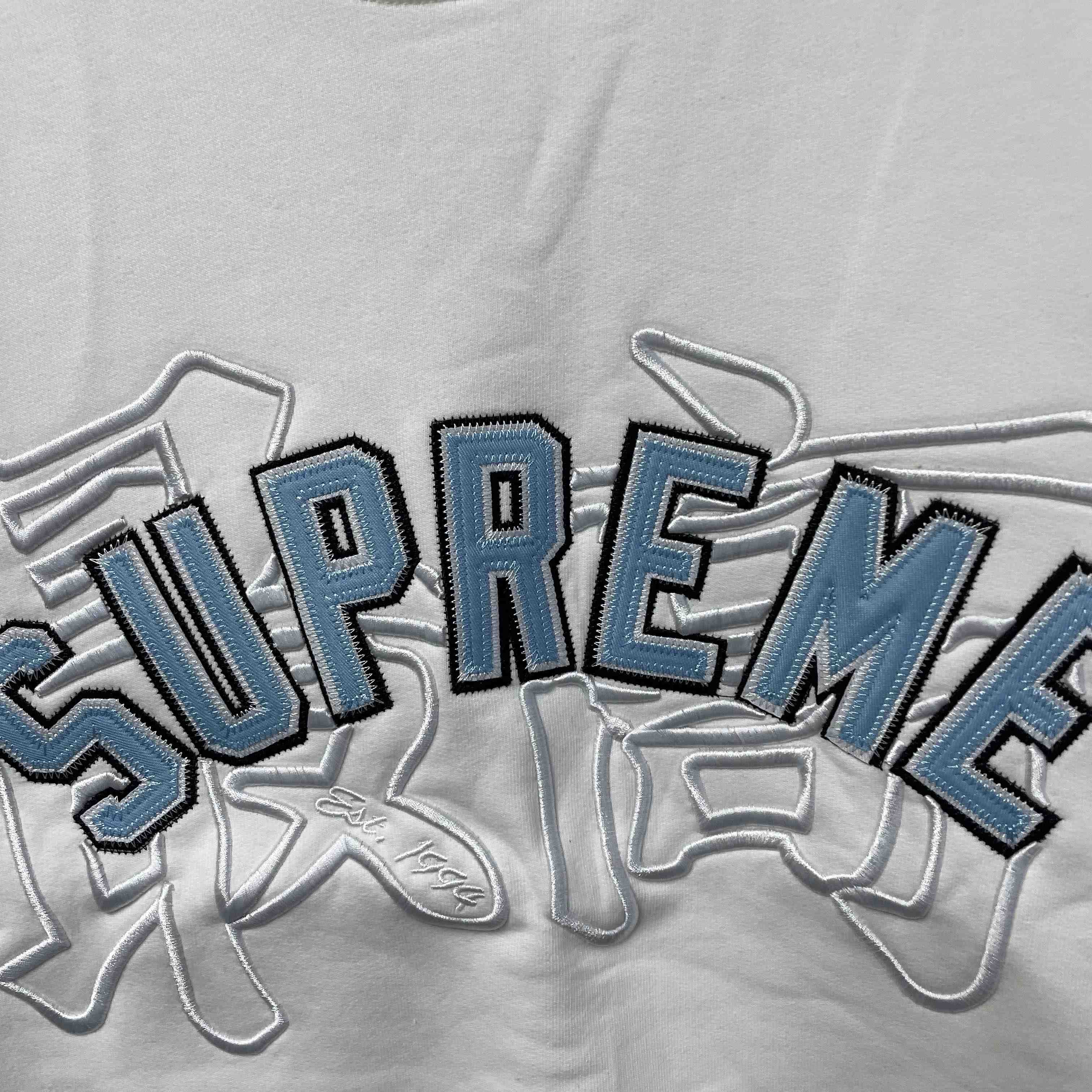 Supreme Kanji Logo Crewneck 'White' - EUR FASHION