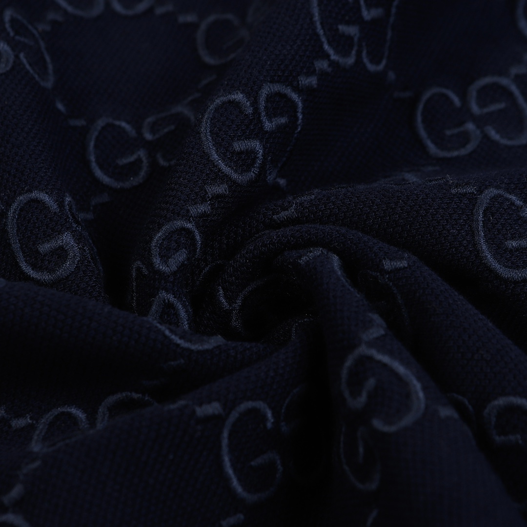 Gucci Cotton polo shirt with GG Embroidery - EUR FASHION